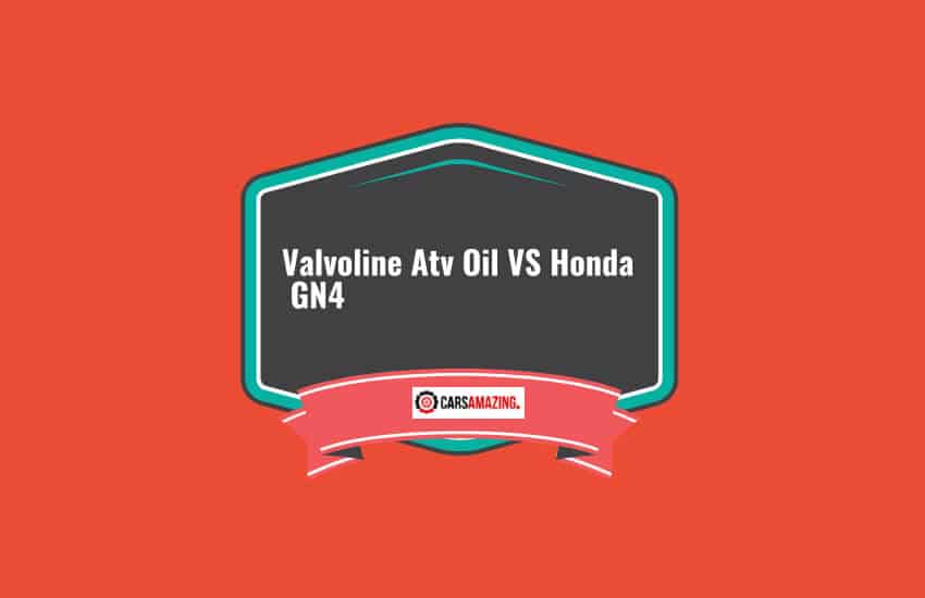 Valvoline Atv Oil VS Honda GN4